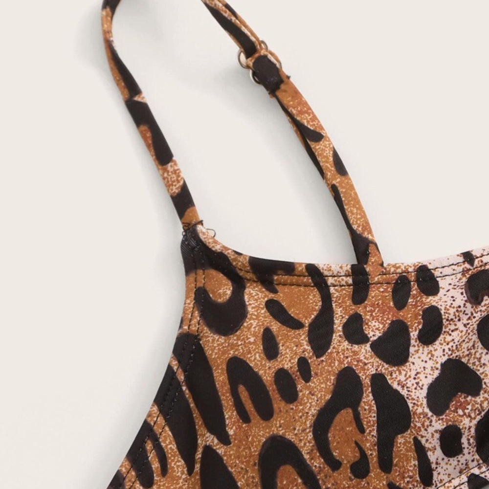🐆 NWT Leopard spaghetti strap bikini - Picture 5 of 6